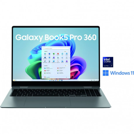 "Samsung Galaxy Book5 Pro 360 CU7 256V/16GB/512 GB SSD/W11Pro grey"