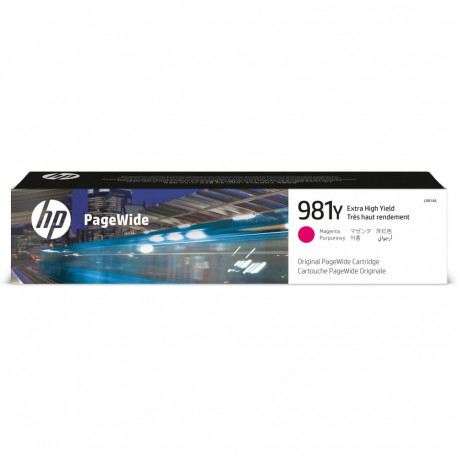 "HP 981Y original Extra High Yield Magenta PageWide Cartridge L0R14A"