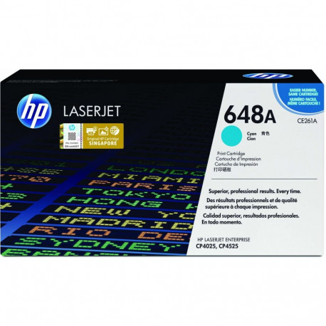"HP 648A original Color LaserJet Toner cartridge CE261A cyan standard capacity 11.000 pages 1-pack"