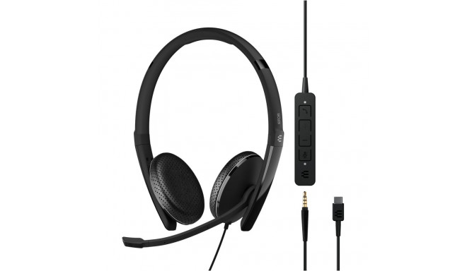 "EPOS ADAPT 165 USB-C II Stereo Headset inkl. 3.5mm Klinkenstecker Inline Call Control"