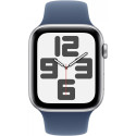 "APPLE Watch SE GPS 44mm Silver Aluminium Case with Denim Sport Band - S/M"