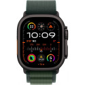 "APPLE Watch Ultra 2 GPS + Cellular 49mm Black Titanium Case with Dark Green Alpine Loop - Small"