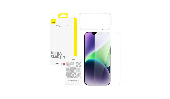 Rūdīta stikla ekrāna aizsargstikls Baseus OS Diamond Series HD priekš Iphone 13 Pro Max|14 Plus (cau