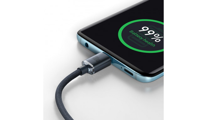 Baseus Crystal Shine seeria USB-kaabel kiireks laadimiseks ja andmeedastuseks USB Type C - USB Type 