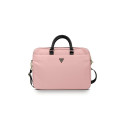 Guess bag for laptop GUCB15NTMLLP 16" pink Nylon Triangle Logo