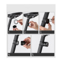 Wozinsky LED aizmugurējais velosipēda lukturis ar mikro USB sarkanā gaisma 5 režīmi melns (WRBLB2)