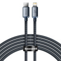 Baseus Crystal  kaabel USB-C to Lightning 20W PD 2m must