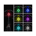 Wozinsky LED tagumine jalgratta valgus mikro USB punane valgus 5 režiimi must (WRBLB2)