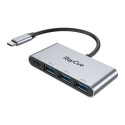 RayCue 4-in-1 hub USB-C kuni 3x USB-A 3.0 5Gbps + PD 3.0 100W (hall)