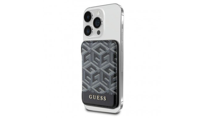 Guess Wallet Card Slot GUWMSHGCFSEK MagSafe GCube stripe czarny|black