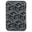 Guess Wallet Card Slot GUWMSHGCFSEK MagSafe GCube stripe czarny|black