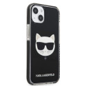 Karl Lagerfeld TPE Choupette Head Case for iPhone 13 Black