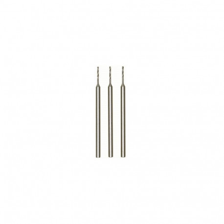 Proxxon micro HSS twist drill bit set – 0.8 mm diameter, 3 pieces, high-speed steel