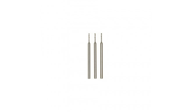 Proxxon micro HSS twist drill bit set – 0.8 mm diameter, 3 pieces, high-speed steel