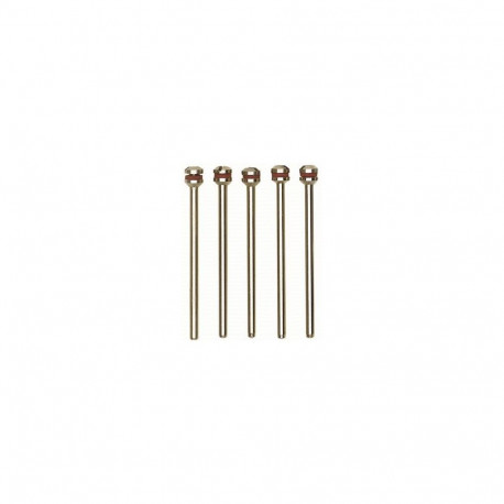 Proxxon 28815 spare mandrels set – 5 pieces, 2.35 mm shaft diameter, 44 mm length for MICROMOT tools