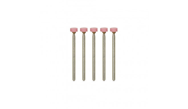 Proxxon corundum grinding bits set – 5 cylindrical bits, 6 mm diameter, 2.35 mm shaft, white corundu