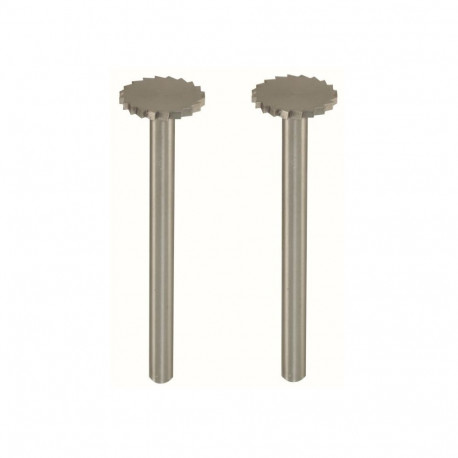 Proxxon disc milling cutters – tungsten-vanadium steel, 10 mm diameter, pack of 2