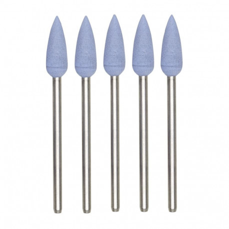 Proxxon 28288 silicone polishing points – bullet-shaped, 5 pieces, 2.35mm shaft diameter, high durab