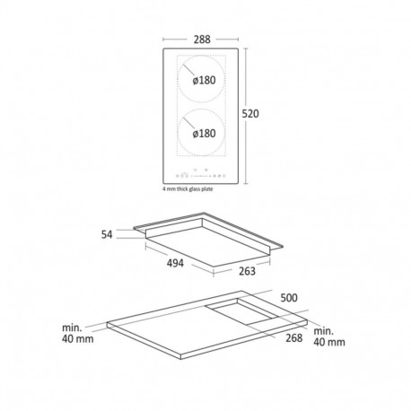Induktsioonplaat Scandomestic HOI30P1FLEX