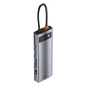 BASEUS HUB 9in1 Type C to 3x USB3.0 / HDMI / Typ C PD / RJ45 / microSD/SD / VGA CAHUB-CU0G