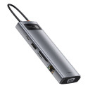 BASEUS HUB 9in1 Type C to 3x USB3.0 / HDMI / Typ C PD / RJ45 / microSD/SD / VGA CAHUB-CU0G