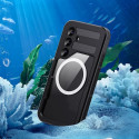 Waterproof case SHELLBOX MARS with metal ring for SAMSUNG S25 black