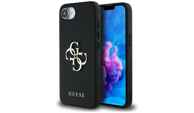 GUESS case for IPHONE 16e (SE 4 2025) GUHCPSE4PGT4MBK (PU Grained Big 4G and Classic) black