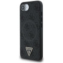 GUESS case for IPHONE 16e compatible with MagSafe GUHMPSE4P4TDPK (PU 4G Triangle Logo) black