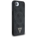 GUESS case for IPHONE 16e compatible with MagSafe GUHMPSE4P4TDPK (PU 4G Triangle Logo) black