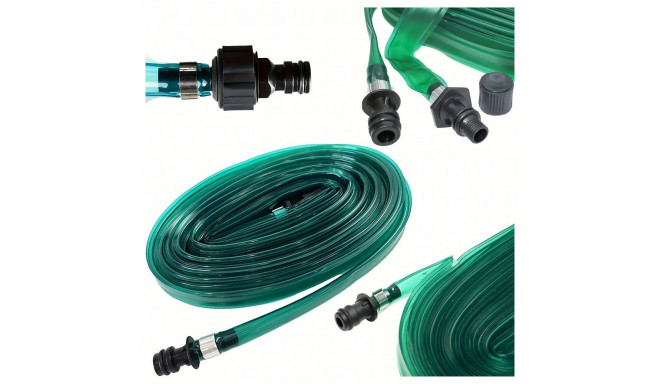 Garden hose sprinkler with quick connectors 4,5 m RC-K-1473 green
