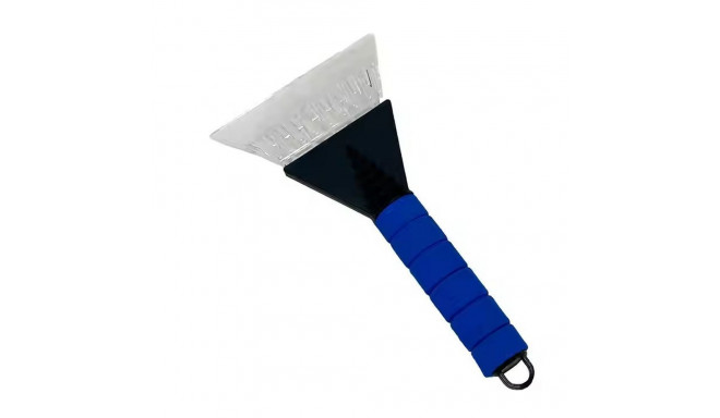 Car snow scraper with glove blue