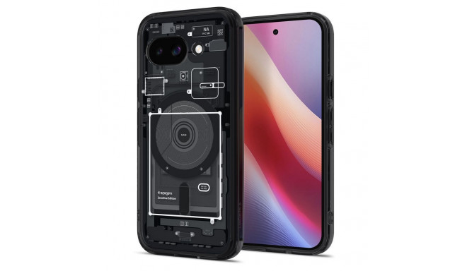 SPIGEN case ULTRA HYBRID MAG compatible with MagSafe for GOOGLE PIXEL 9A zero one black