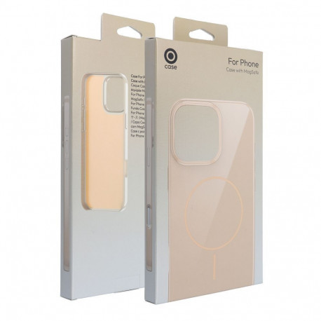 Case for iPhone 14 PLUS Glossy Mag Cover compatible with MagSafe desert gold