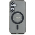 GUESS case for SAMSUNG S25 GUHMS25SPFTDTEK (Magnetic IML Rhinestones) black
