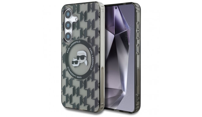 KARL LAGERFELD case for SAMSUNG S25 KLHMS25SHMCKMHK (Magnetic IML Metal Monogram KC Heads) black
