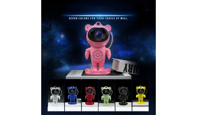 Astronaut star projector with bluetooth speaker X2502 pink