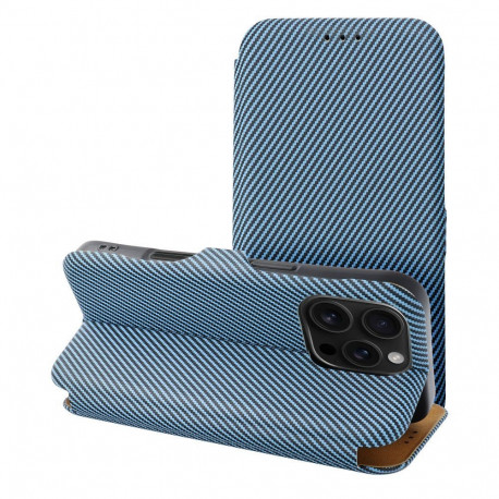 Flip case for iPhone 16 PRO Folio Side Magnet blue