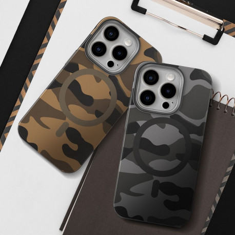 Case for Samsung S25 Forcell F-Protect Levels Dual Layer 4D technology compatible with Magsafe Milit