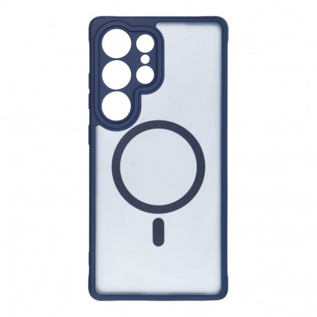 Case for Samsung S25 Full Matte Mag Cover compatible with MagSafe blue