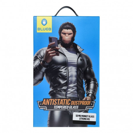 5D Mr. Monkey Glass - for Samsung Galaxy S25 Plus black (Anti-Static Strong HD)