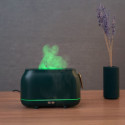 Colorful flame aromatherapy machine / humidifier / diffuser Art Deco model HZ005 dark green