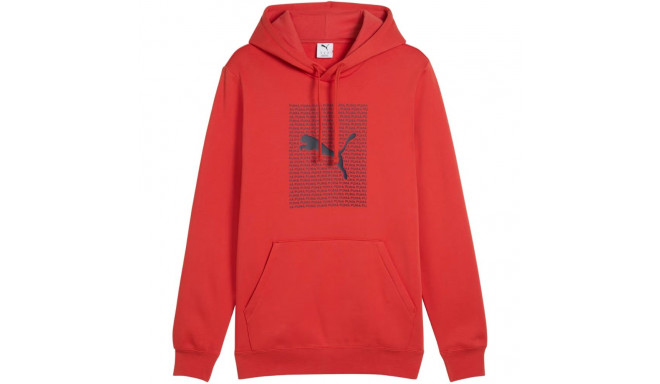 Bluza męska Puma Ess Logo Lab Hoodie FL czerwona 684669 15 M