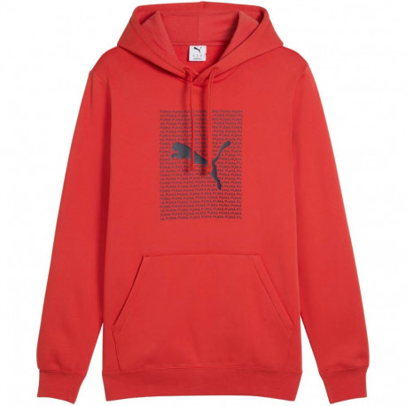 Bluza męska Puma Ess Logo Lab Hoodie FL czerwona 684669 15 S