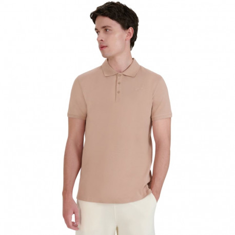 Koszulka męska polo 4F M407 beżowa 4FWSS25TPTSM407 83S 2XL