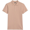 Koszulka męska polo 4F M407 beżowa 4FWSS25TPTSM407 83S  S