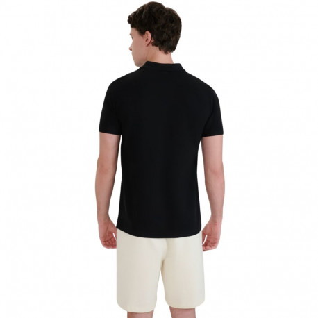 Koszulka męska polo 4F M366 głęboka czerń 4FWMM00TPTSM366 20S XL