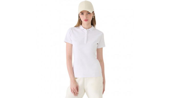 Koszulka damska polo 4F F514 biała 4FWMM00TPTSF514 10S  L