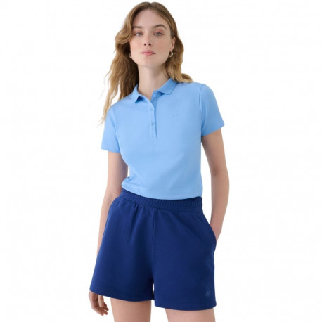 Koszulka damska polo 4F F365 denim 4FWMM00TPTSF365 32S L