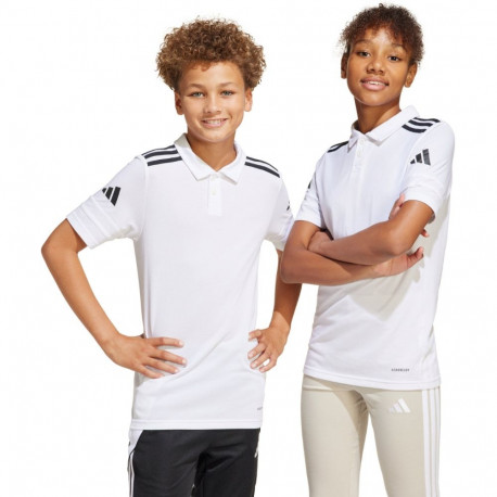 Koszulka dla dzieci adidas Squadra 25 Polo biała JY3414 140cm