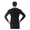 Bluza termoaktywna męska Brubeck Comfort Wool czarna LS11600 M
